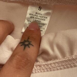 Super light pink tennis skort